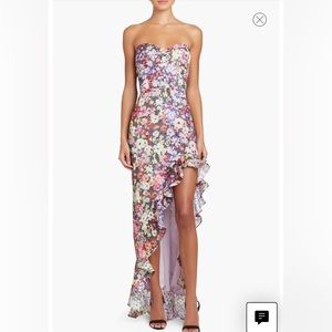 Amanda Uprichard Eden strapless floral gown  NWT